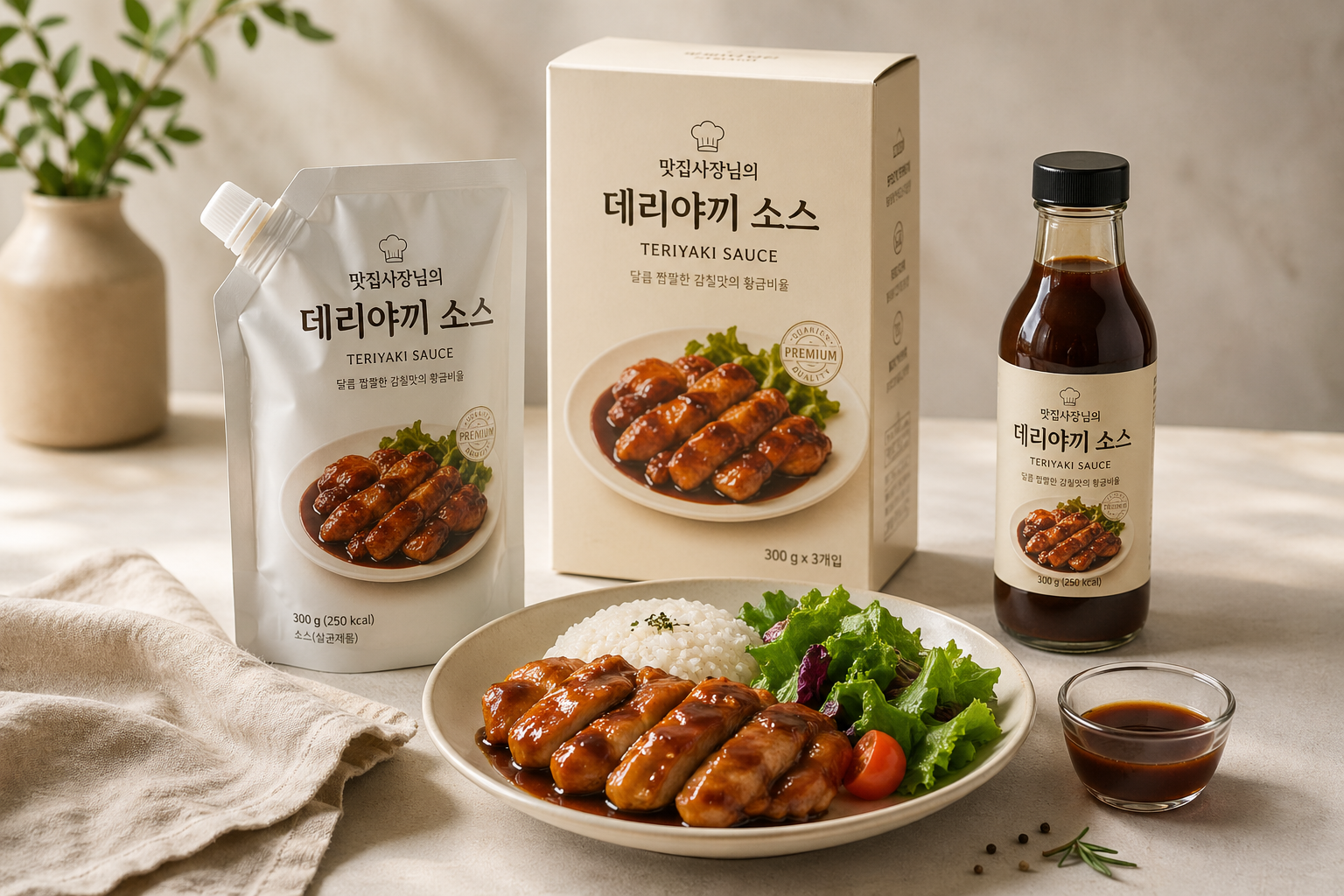 SNS 바이럴용 데리야끼 소스 제품 홍보 영상 제작